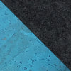 Étui de téléphone portable à porter en bandoulière | en feutre et coton bio | anthracite - azur | modèle KEDJA deluxe