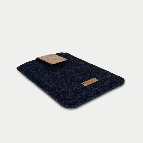 Housse pour PocketBook InkPad Lite | avec fermeture magnétique et compartiment supplémentaire | anthracite - Colorful | Modèle "HAKA"