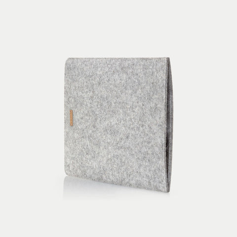 Coque pour Acer Enduro | en feutre et coton biologique | gris clair - pistes | Modèle "LAISSER"