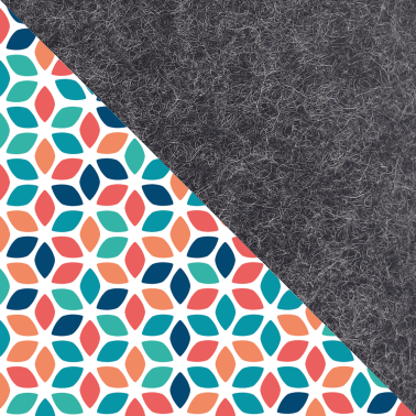 Couverture des versets du PocketBook | en feutre et coton biologique | anthracite - coloré | Modèle "LAISSER"