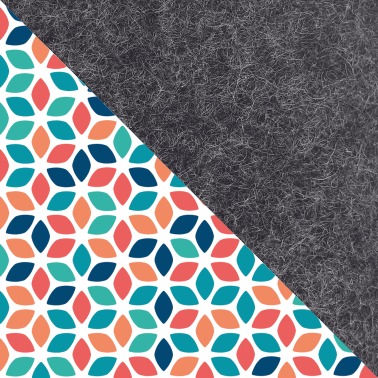 Sac bandoulière pour Xiaomi 13 Lite | en feutre et coton biologique | anthracite - coloré | Modèle KEDJA