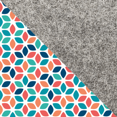 Coque de téléphone sur mesure | en feutre et coton biologique | gris clair - Coloré | Modèle "LAISSER"