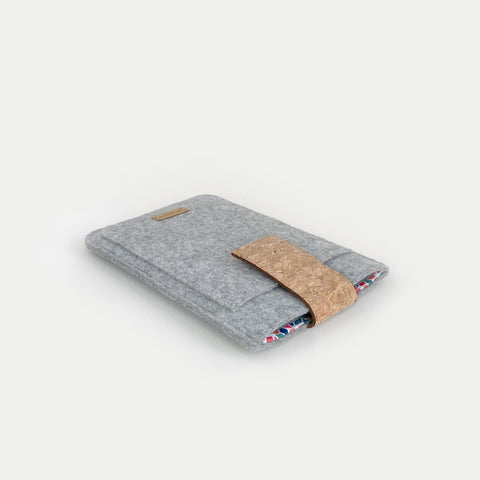 Housse pour Tolino Vision Color | avec fermeture magnétique et compartiment supplémentaire | gris clair - Colorful | Modèle "HAKA"