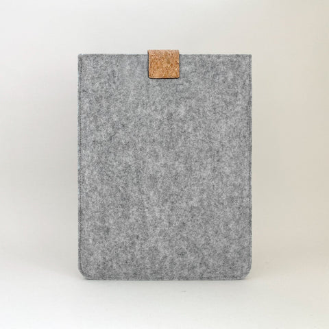 Case voor MacBook Pro M3 16.2 | met magnetische sluiting en extra vak  | lichtgrijs - Bloom | Model "HAKA"