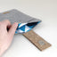 Hoes voor reMarkable 1 | met magneetsluiting en extra vak | lichtgrijs - Shapes | model "HAKA"