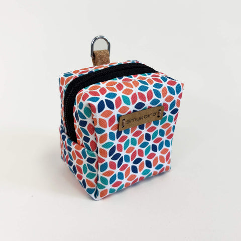 Mini-sac pour écouteurs & co. | fabriqué à partir de coton biologique | Design coloré | Modèle PocketCube