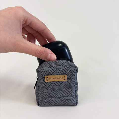 Mini-sac pour écouteurs & co. | fabriqué à partir de coton biologique | Pistes de conception | Modèle PocketCube
