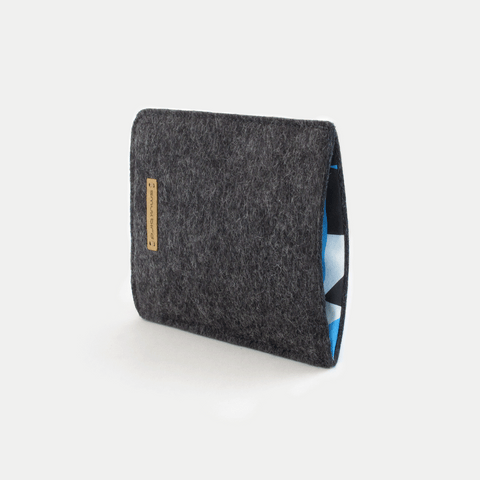 Étui pour téléphone portable pour Samsung Galaxy S25 Ultra | en feutre et coton bio | anthracite - shapes | modèle "LET"