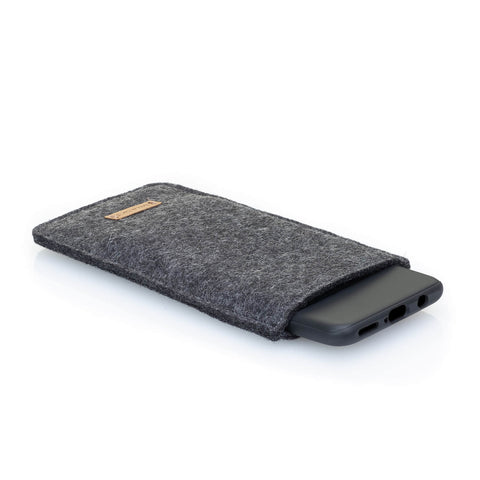 Telefoonhoesje met kaarthouder voor Samsung Galaxy Z Fold4 | antraciet - shapes | Model "ZIP"