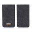 Étui pour téléphone portable pour Samsung Galaxy A55 | en feutre et coton bio | anthracite - colorful | modèle "LET"