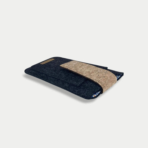 Telefoonhoesje voor Samsung Galaxy A20e | met magneetsluiting en extra vak | antraciet - Bloom | Model HAKA
