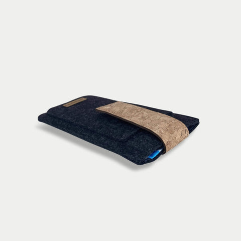 Telefoonhoesje voor Samsung Galaxy A20e | met magneetsluiting en extra vak | antraciet - Shapes | model HAKA