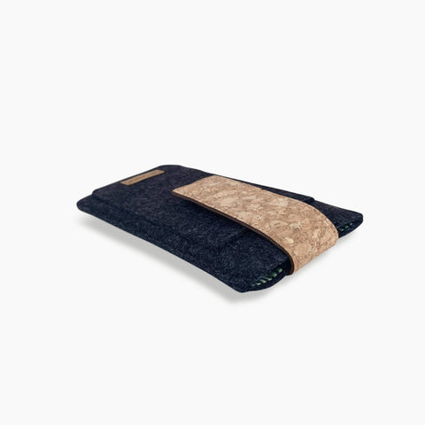 Telefoonhoesje voor Samsung Galaxy A20e | met magneetsluiting en extra vak | antraciet - Strepen | Model HAKA