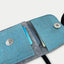 Sac bandoulière pour Samsung Galaxy S24 FE | en feutre et coton bio | gris clair - azur | modèle KEDJA deluxe