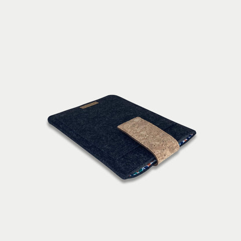 Coque pour Kobo Sage | avec fermeture magnétique et compartiment supplémentaire | anthracite - Colorful | Modèle "HAKA"