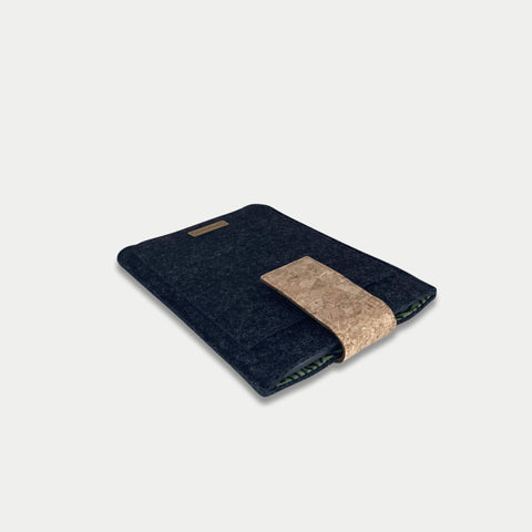 Housse pour reMarkable Paper Pro | avec fermeture magnétique et compartiment supplémentaire | anthracite - Rayures | Modèle "HAKA"