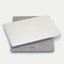 Hoes voor MacBook Pro M3 Max | gemaakt van vilt en biologisch katoen | lichtgrijs - sporen | Model "LET"