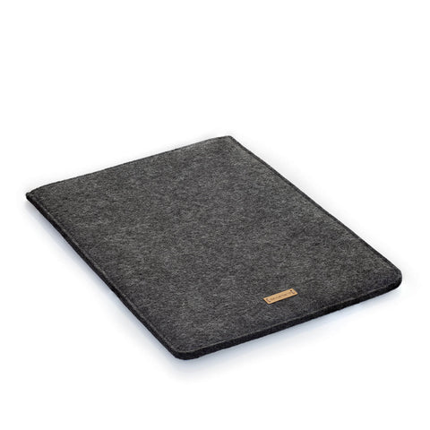 Cas pour Microsoft Surface | en feutre et coton biologique | anthracite - rayures | Modèle "LAISSER"