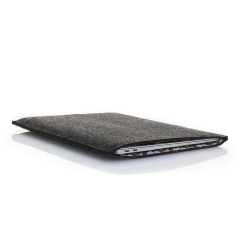 Coque pour Samsung Galaxy Book 3 360 | en feutre et coton biologique | anthracite - Floraison | Modèle "LAISSER"