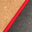 Sac d'accessoires pour câbles, etc. | en feutre et liège | rouge anthracite