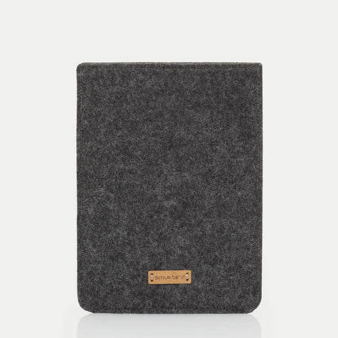 Housse pour reMarkable Paper Pro | en feutre et coton bio | anthracite - coloré | Modèle "LET"
