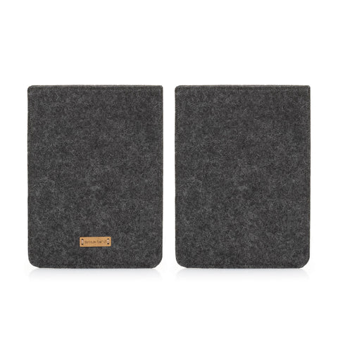 Housse pour reMarkable Paper Pro | en feutre et coton bio | anthracite - coloré | Modèle "LET"