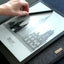 Case voor Surface Go 3 | gemaakt van vilt en biologisch katoen | antraciet - sporen | Model "LET"