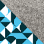 Étui pour Shinobee Difinity | en feutre et coton biologique | gris clair - formes | Modèle "LAISSER"