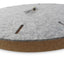 Horloge murale en feutre et liège 30 cm | gris clair - noir | Conception : Copenhague