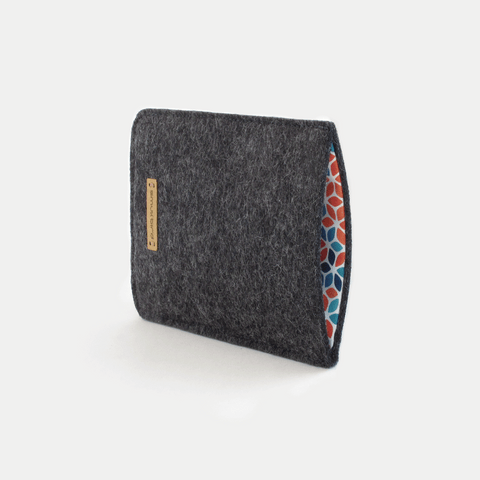 Housse de téléphone pour Xiaomi Redmi A1 | en feutre et coton biologique | anthracite - coloré | Modèle "LAISSER"