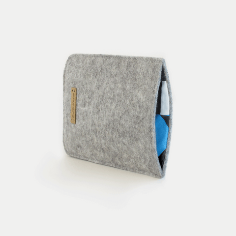 Housse de téléphone pour Google Pixel 7 Pro | en feutre et coton biologique | gris clair - formes | Modèle "LAISSER"