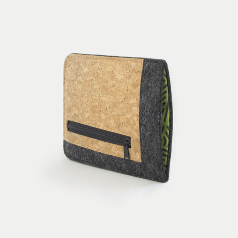 Handytasje met kaarthouder voor Xiaomi 12T Pro | antraciet - strepen | Model "ZIP"