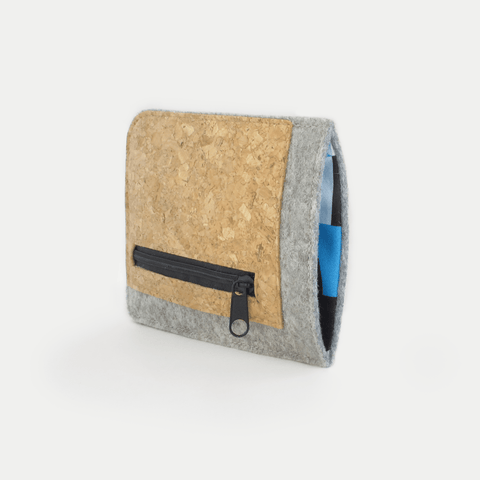 Housse de téléphone avec compartiment pour cartes pour Google Pixel 6 Pro | gris clair - formes | Modèle "ZIP"