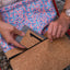 Handytas met kaarthouder voor iPhone 13 Pro | lichtgrijs - kleurrijk | Model "ZIP"