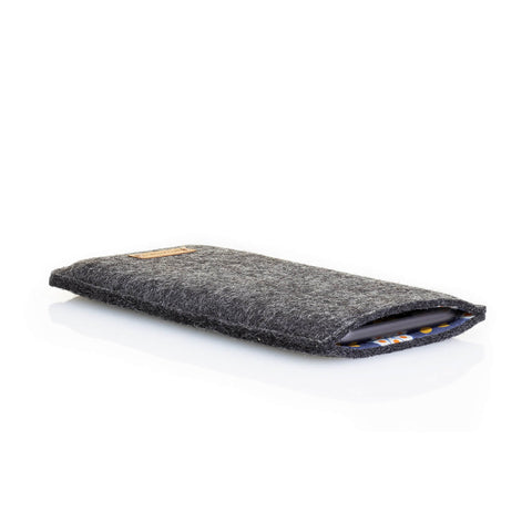 Telefoontas met kaartsleuf voor Xiaomi 12T | antraciet - bloei | Model "ZIP"