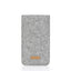 Telefoontas voor iPhone 14 Plus | gemaakt van vilt en biologisch katoen | lichtgrijs - kleurrijk | Model "LET"