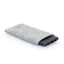 Housse de téléphone pour Samsung Galaxy S10 Plus | en feutre et coton biologique | gris clair - floraison | Modèle "LAISSER"