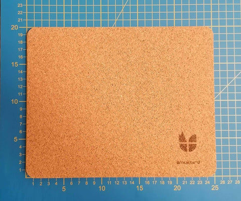 Tapis de souris en feutre et liège | 20x25cm | gris clair