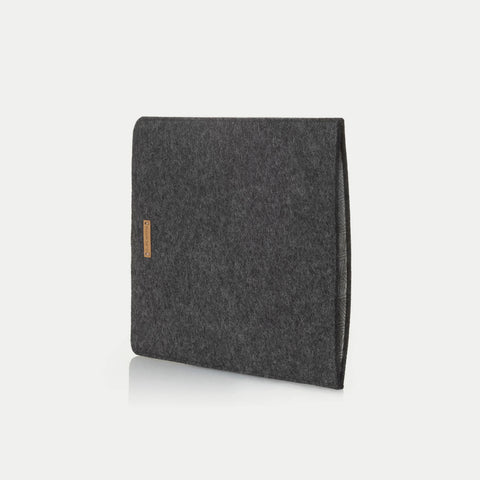 Hoesje voor Galaxy Tab S8 Ultra | gemaakt van vilt en biologisch katoen | antraciet - sporen | Model "LET"