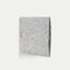 Coque pour Galaxy Tab S8+ | en feutre et coton biologique | gris clair - pistes | Modèle "LAISSER"