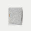 Coque pour Galaxy Tab S9 Plus | en feutre et coton biologique | gris clair - pistes | Modèle "LAISSER"
