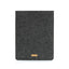 Coque pour Galaxy Tab A9 | en feutre et coton biologique | anthracite - coloré | Modèle "LAISSER"