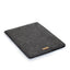 Case voor Surface Go 2 | gemaakt van vilt en biologisch katoen | antraciet - bloei | Model "LET"