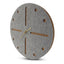 Horloge murale en feutre et liège 30 cm | gris clair - or | Conception : Odense