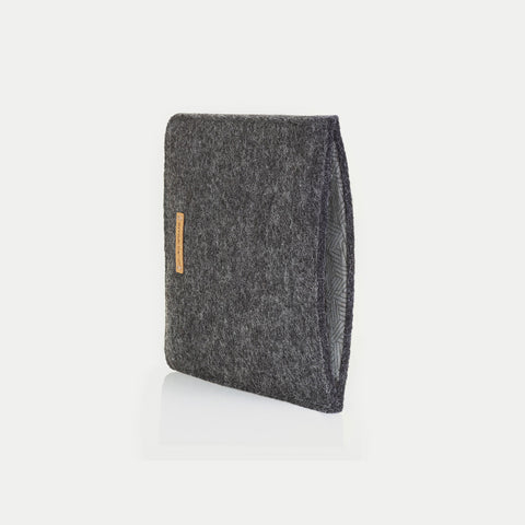 Hoesje voor Kindle Oasis 10 | gemaakt van vilt en biologisch katoen | antraciet - sporen | Model "LET"