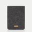 Housse pour Kindle Paperwhite 10 | en feutre et coton biologique | anthracite - rayures | Modèle "LAISSER"