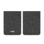 Housse pour reMarkable 1 | en feutre et coton bio | anthracite - tracks | Modèle "LET"