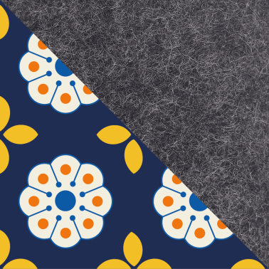 Housse de téléphone pour Google Pixel 7 | en feutre et coton biologique | anthracite - floraison | Modèle "LAISSER"
