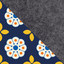 Coque pour Galaxy Tab S6 | en feutre et coton biologique | anthracite - floraison | Modèle "LAISSER"