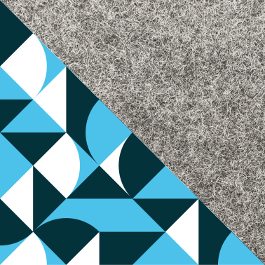Coque pour Galaxy Tab S6 | en feutre et coton biologique | gris clair - formes | Modèle "LAISSER"